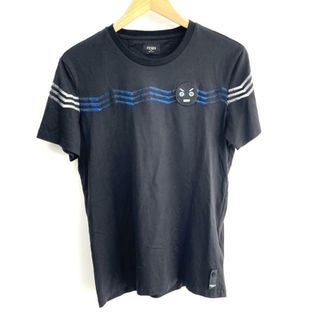 FENDI(フェンディ) 半袖Tシャツ サイズ46 S メンズ - 黒 クルーネック