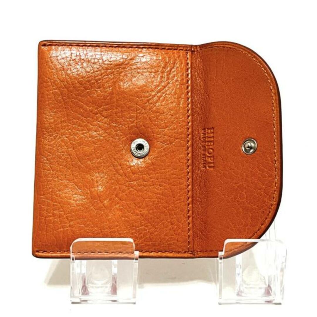 HIROFU(ヒロフ) コインケース - オレンジ レザー レディースのファッション小物(コインケース)の商品写真
