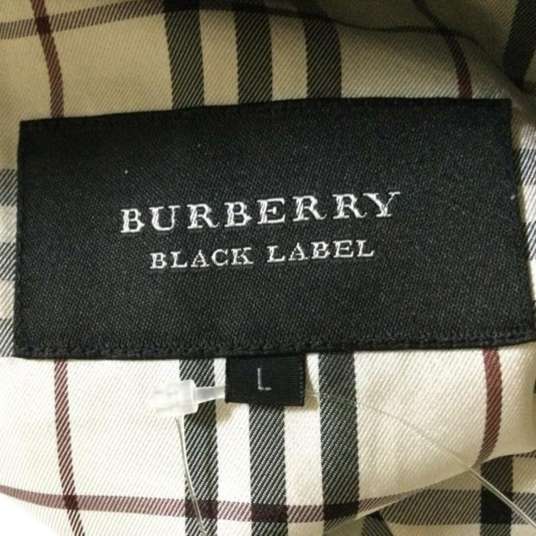 BURBERRY BLACK LABEL(バーバリーブラックレーベル)のBurberry Black Label(バーバリーブラックレーベル) ブルゾン サイズL メンズ - 黒 長袖/ベロア/秋/冬 メンズのジャケット/アウター(ブルゾン)の商品写真