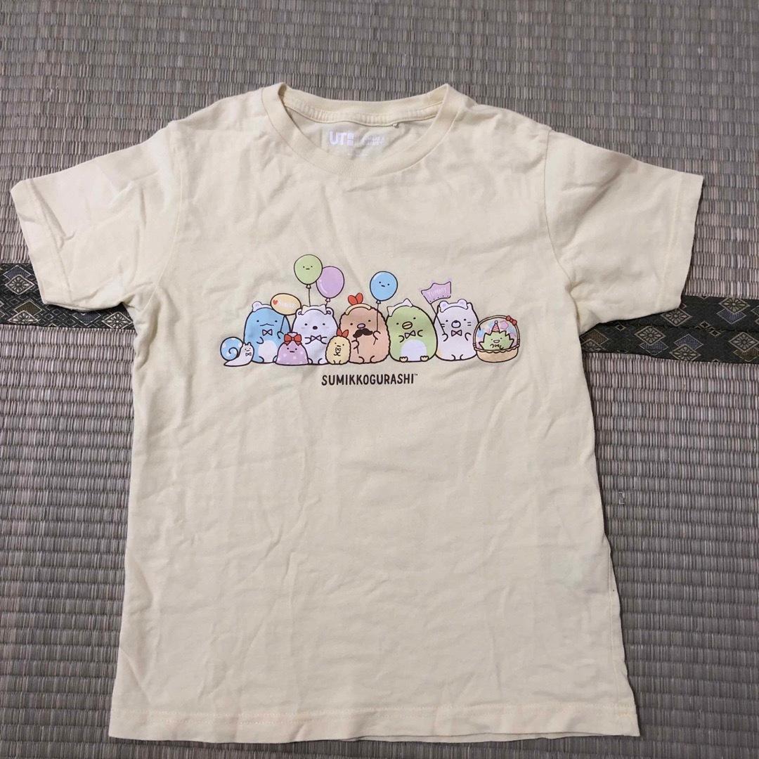 UNIQLO(ユニクロ)のUNIQLO 130 すみっコぐらし　半袖Tシャツ キッズ/ベビー/マタニティのキッズ服女の子用(90cm~)(Tシャツ/カットソー)の商品写真