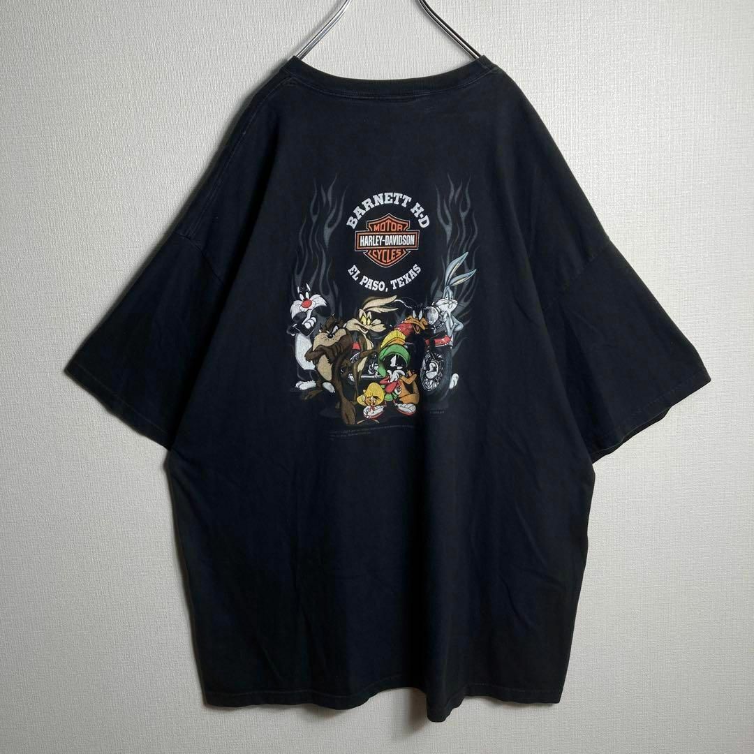 Harley Davidson(ハーレーダビッドソン)の【USA製 3XLサイズ】ハーレーダビッドソン×ルーニーテューンズ　tシャツ メンズのトップス(Tシャツ/カットソー(半袖/袖なし))の商品写真