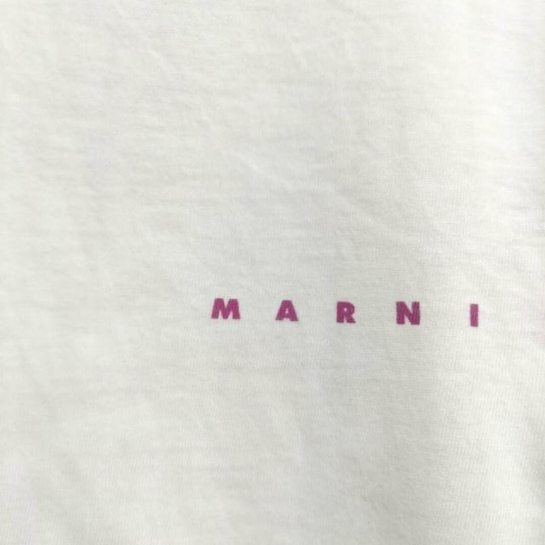 Marni(マルニ)のMARNI(マルニ) 半袖Tシャツ サイズ12 L レディース美品  - 白×パープル クルーネック レディースのトップス(Tシャツ(半袖/袖なし))の商品写真