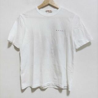 マルニ(Marni)のMARNI(マルニ) 半袖Tシャツ サイズ12 L レディース美品  - 白×パープル クルーネック(Tシャツ(半袖/袖なし))