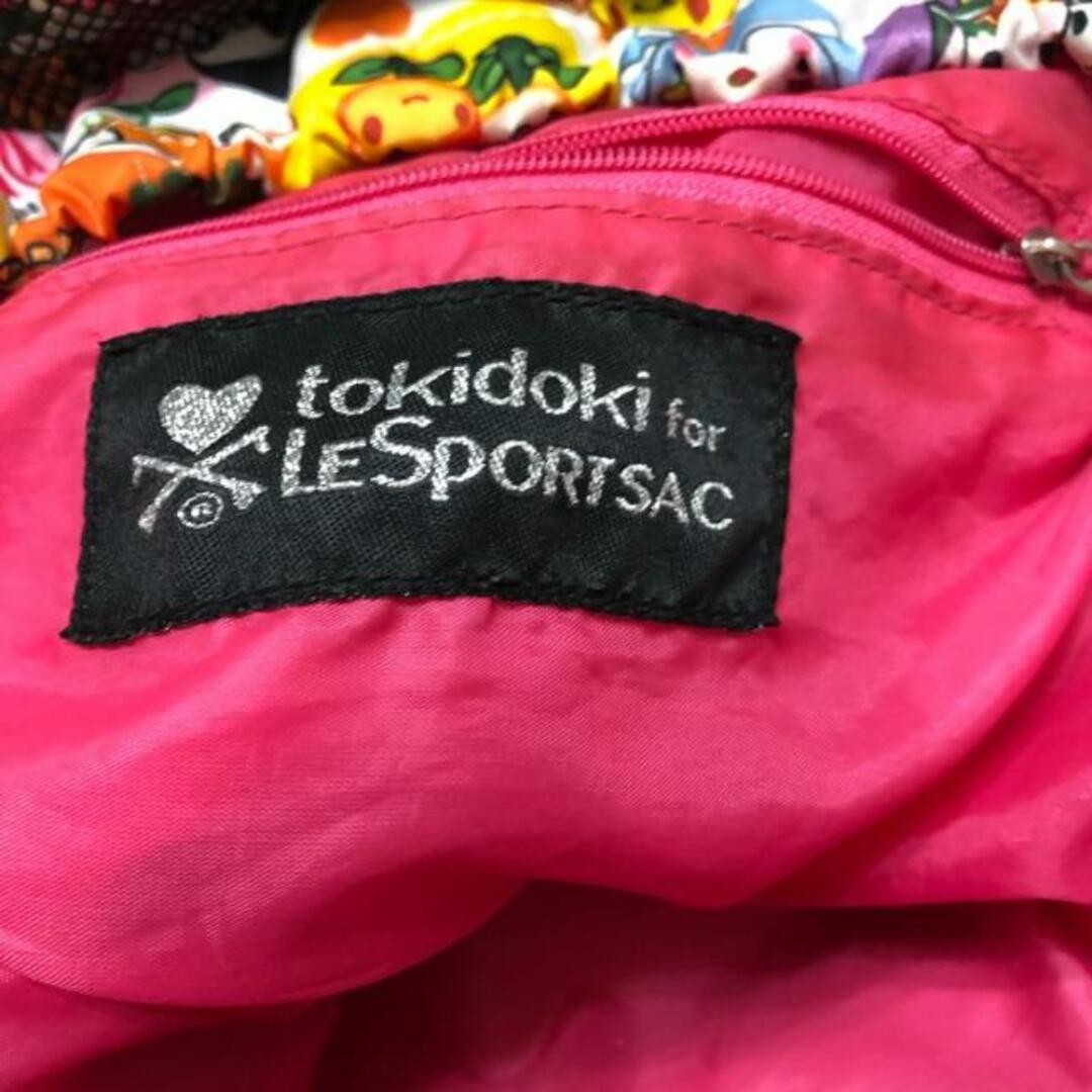 tokidokiforLESPORTSAC(トキドキフォーレスポートサック) リュックサック - 白×ピンク×マルチ ハート レスポナイロン レディースのバッグ(リュック/バックパック)の商品写真