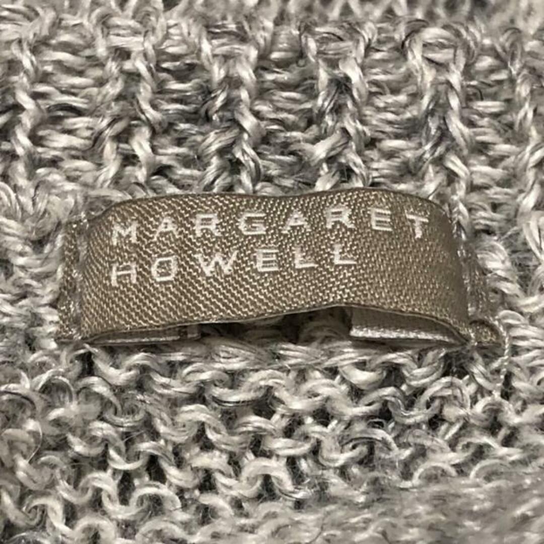MARGARET HOWELL(マーガレットハウエル)のMargaretHowell(マーガレットハウエル) 半袖セーター サイズF レディース - グレー 麻 レディースのトップス(ニット/セーター)の商品写真
