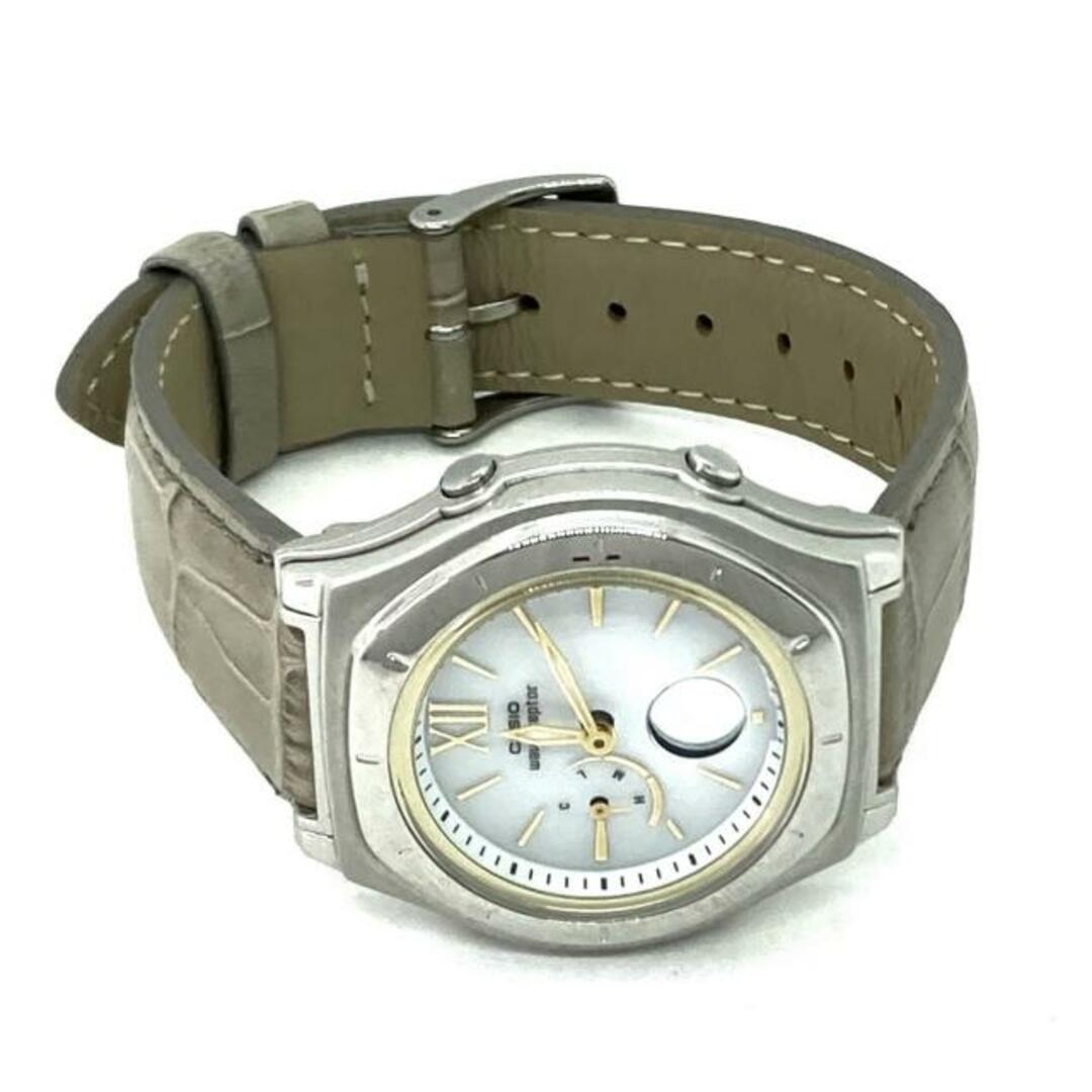 CASIO(カシオ)のCASIO(カシオ) 腕時計美品  wave ceptor(ウェーブセプター) LWA-M160 レディース タフソーラー/電波 白 レディースのファッション小物(腕時計)の商品写真