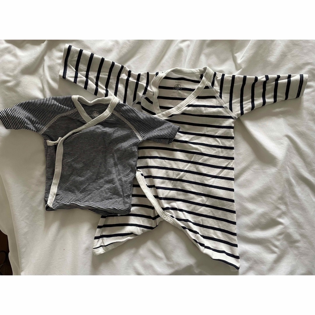 PETIT BATEAU(プチバトー)のPetit Bateau★ロンパース肌着セット キッズ/ベビー/マタニティのベビー服(~85cm)(カバーオール)の商品写真