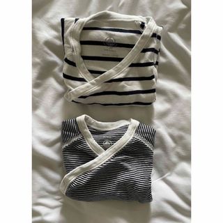 プチバトー(PETIT BATEAU)のPetit Bateau★ロンパース肌着セット(カバーオール)