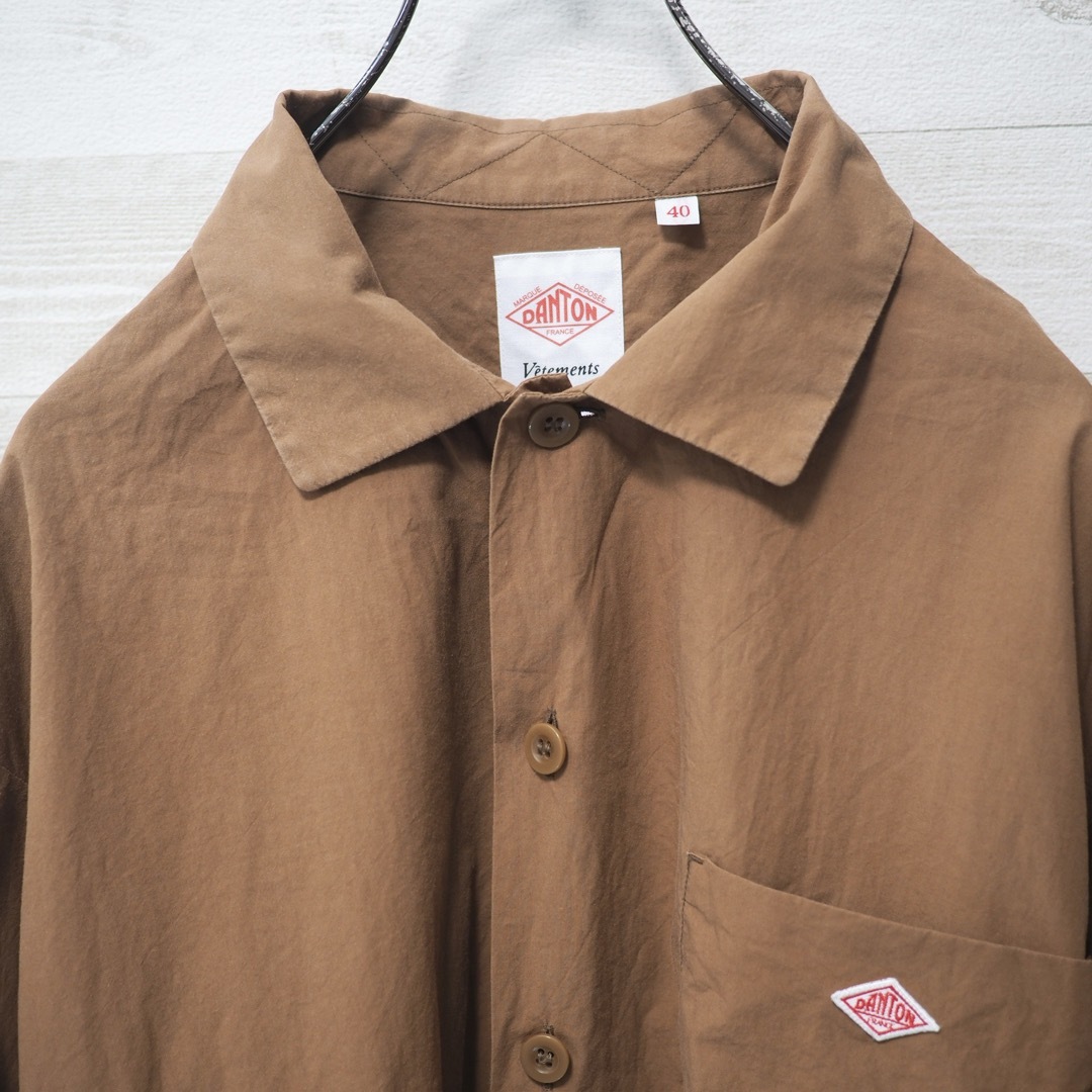 DANTON(ダントン)のDANTON 18AW ビッグシャツ-Brown/40 メンズのトップス(シャツ)の商品写真