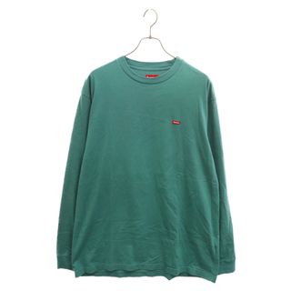 シュプリーム(Supreme)のSUPREME シュプリーム 21AW Small Box L/S Tee スモールボックスロゴ ロングスリーブ クルーネック 長袖Tシャツ カットソー グリーン(Tシャツ/カットソー(七分/長袖))