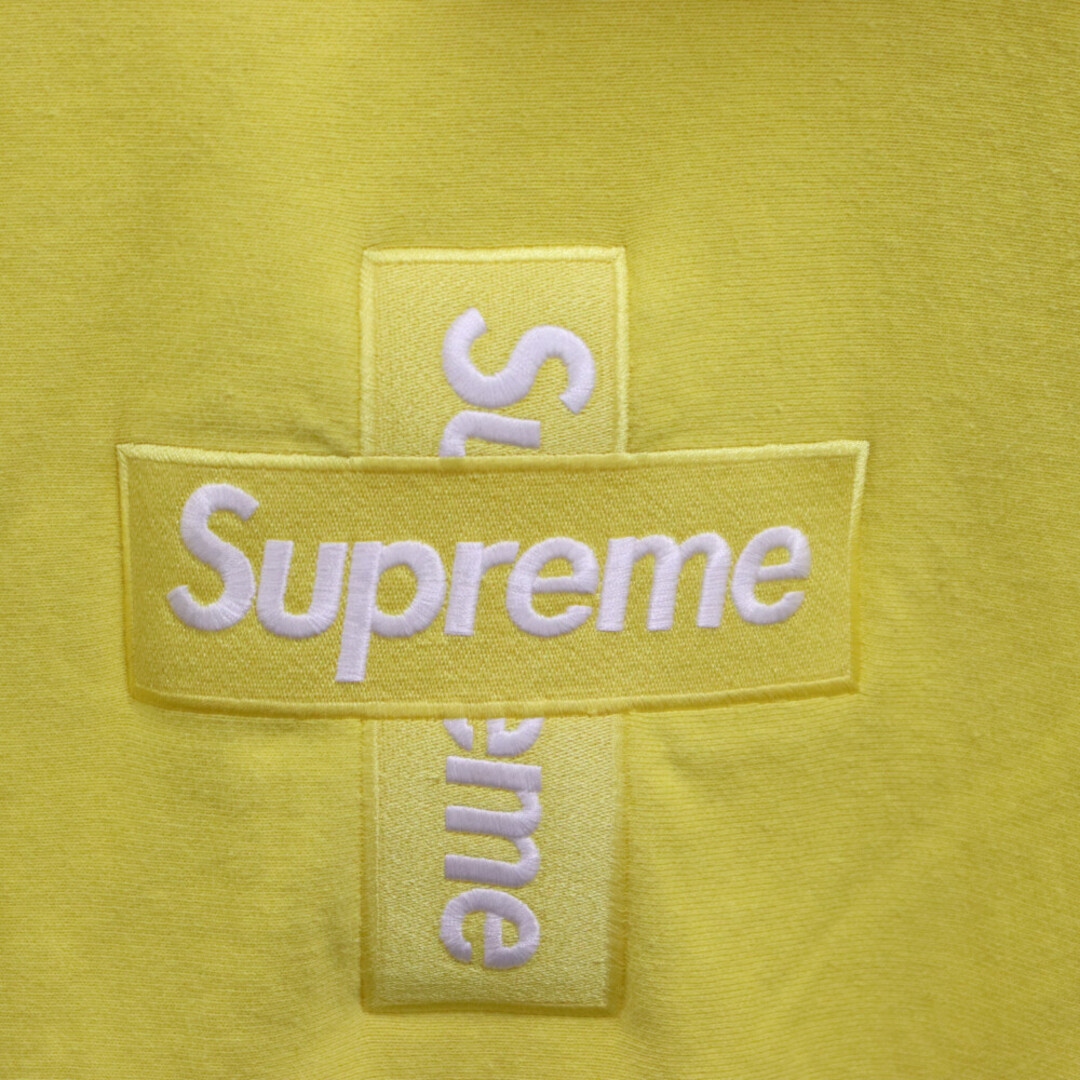 Supreme(シュプリーム)のSUPREME シュプリーム 20AW Cross Box Logo Hooded Sweatshirt クロスボックスロゴ スウェット プルオーバーパーカー イエロー メンズのトップス(パーカー)の商品写真
