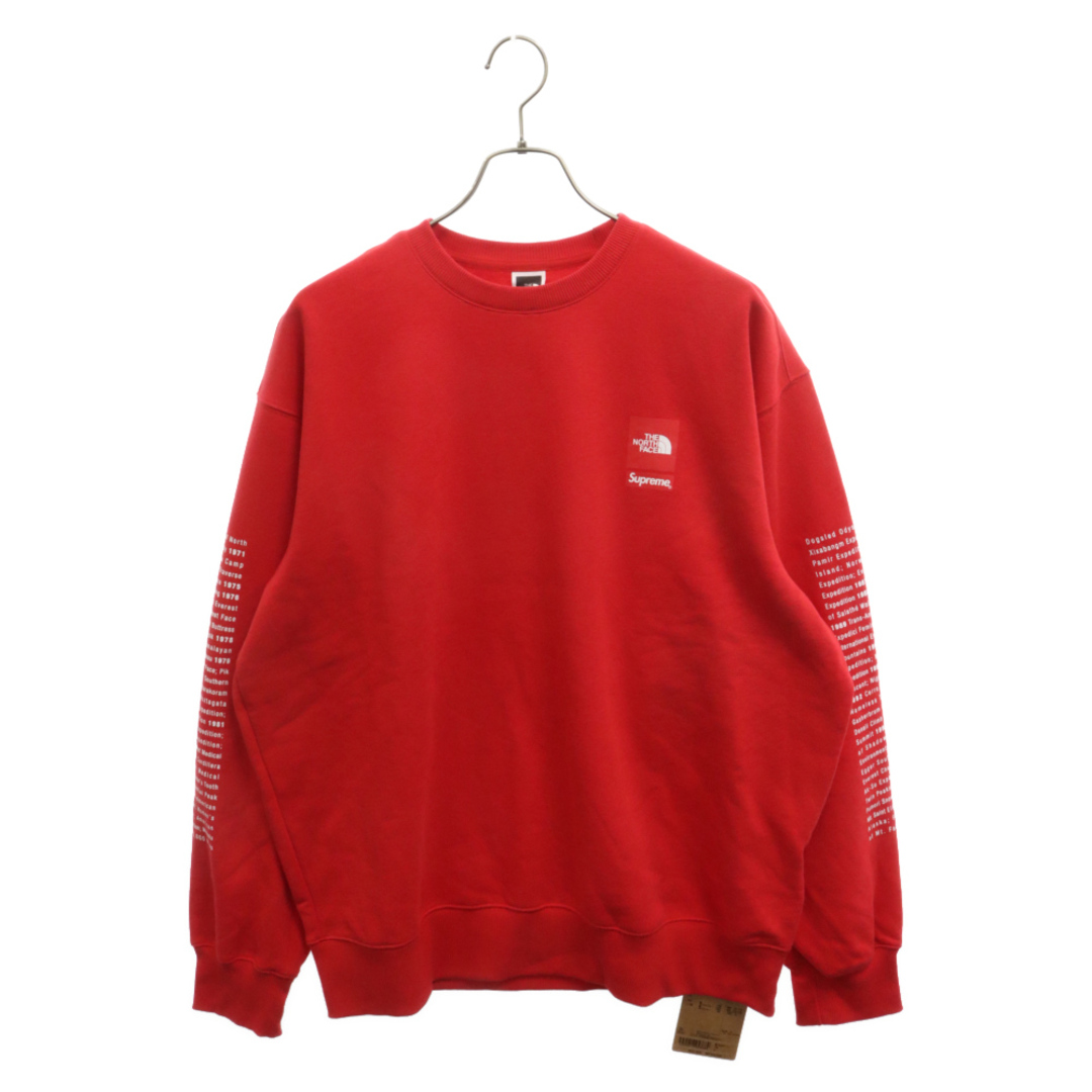 Supreme(シュプリーム)のSUPREME シュプリーム 24SS×THE NORTH FACE TNF Crewneck×ザノースフェイス クルーネックスウェットトレーナー レッド NT02411I メンズのトップス(スウェット)の商品写真