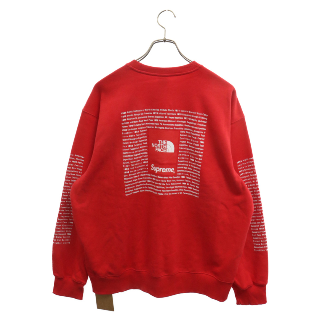 Supreme(シュプリーム)のSUPREME シュプリーム 24SS×THE NORTH FACE TNF Crewneck×ザノースフェイス クルーネックスウェットトレーナー レッド NT02411I メンズのトップス(スウェット)の商品写真