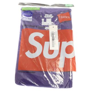 シュプリーム(Supreme)のSUPREME シュプリーム ×Hanes Tagless Tees 2P ヘインズ タグレス 半袖クルーネック Tシャツ パープル(Tシャツ/カットソー(半袖/袖なし))