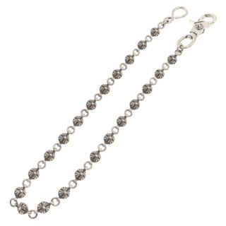 クロムハーツ(Chrome Hearts)のCHROME HEARTS クロムハーツ 2BALL LONG-S/1クリップロング #2 クロスボール ウォレットチェーン シルバー 国内ギャラ有り(ウォレットチェーン)