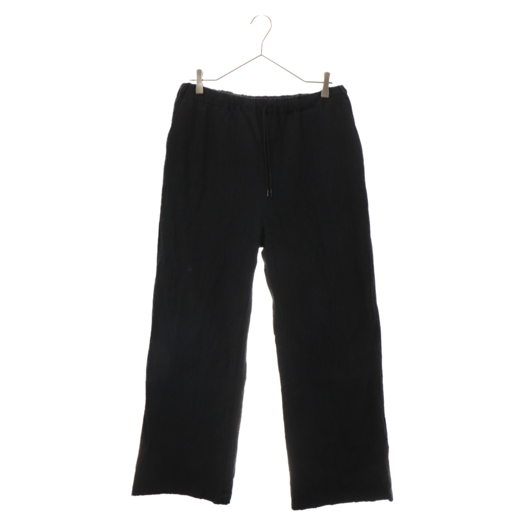 Danke Schon ダンケシェーン Bumpy Cotton Pants バンピーコットン ストレートパンツ ブラック EPWH10 メンズのパンツ(その他)の商品写真
