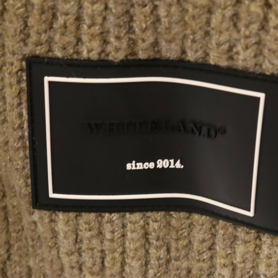 WHITELAND BLACKBURN ホワイトランドブラックバーン ポリエステル クルーネック ニット セーター ブラウン メンズのトップス(ニット/セーター)の商品写真