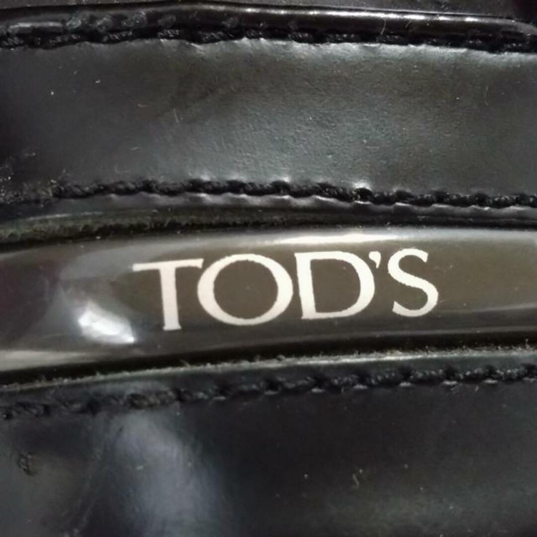 TOD'S(トッズ)のTOD'S(トッズ) スニーカー 6 1/2 メンズ - 黒 インソール取外し可 レザー×エナメル（レザー） メンズの靴/シューズ(スニーカー)の商品写真