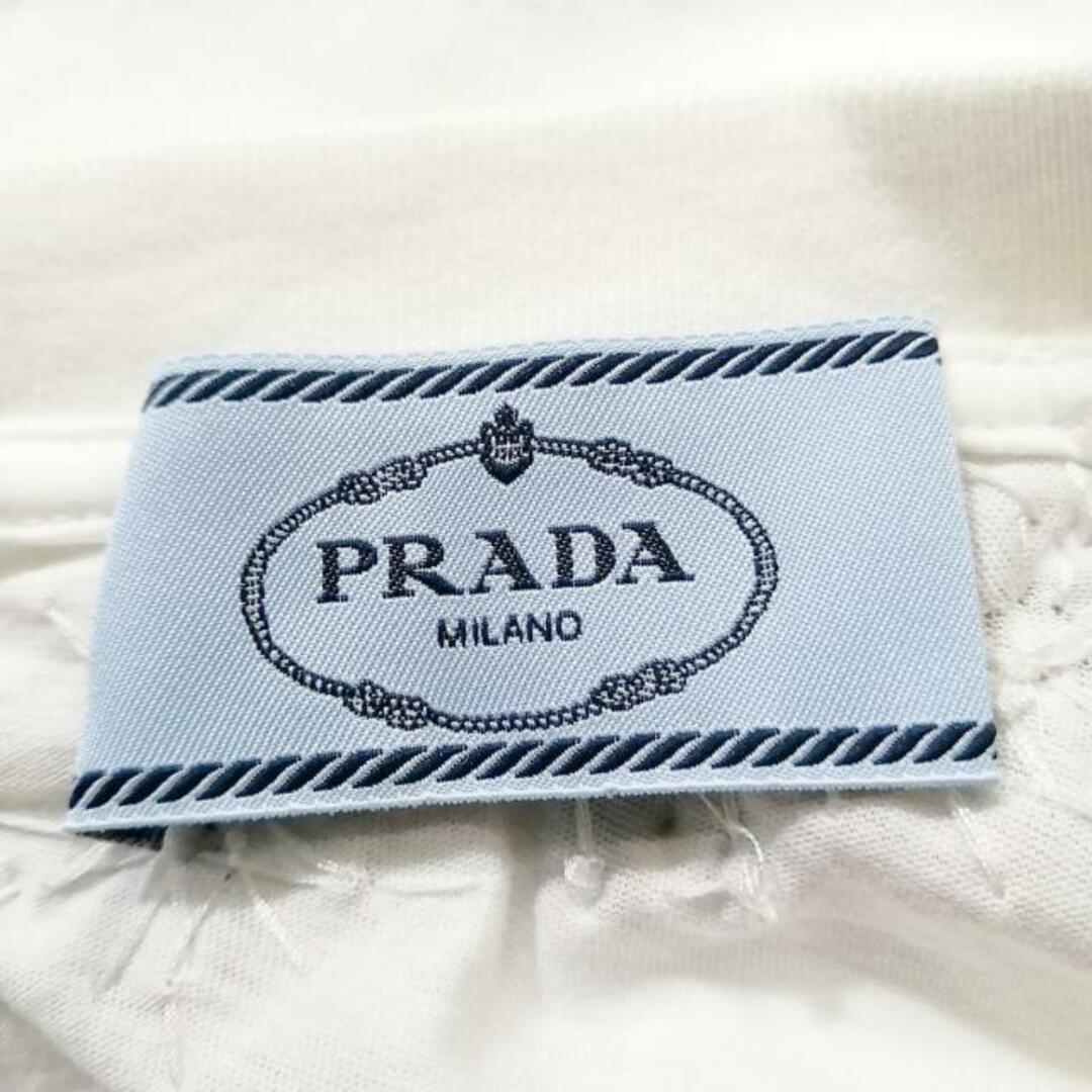 PRADA(プラダ)のPRADA(プラダ) ワンピース サイズXS レディース - 白 半袖/ひざ丈/ウッドビーズ レディースのワンピース(その他)の商品写真