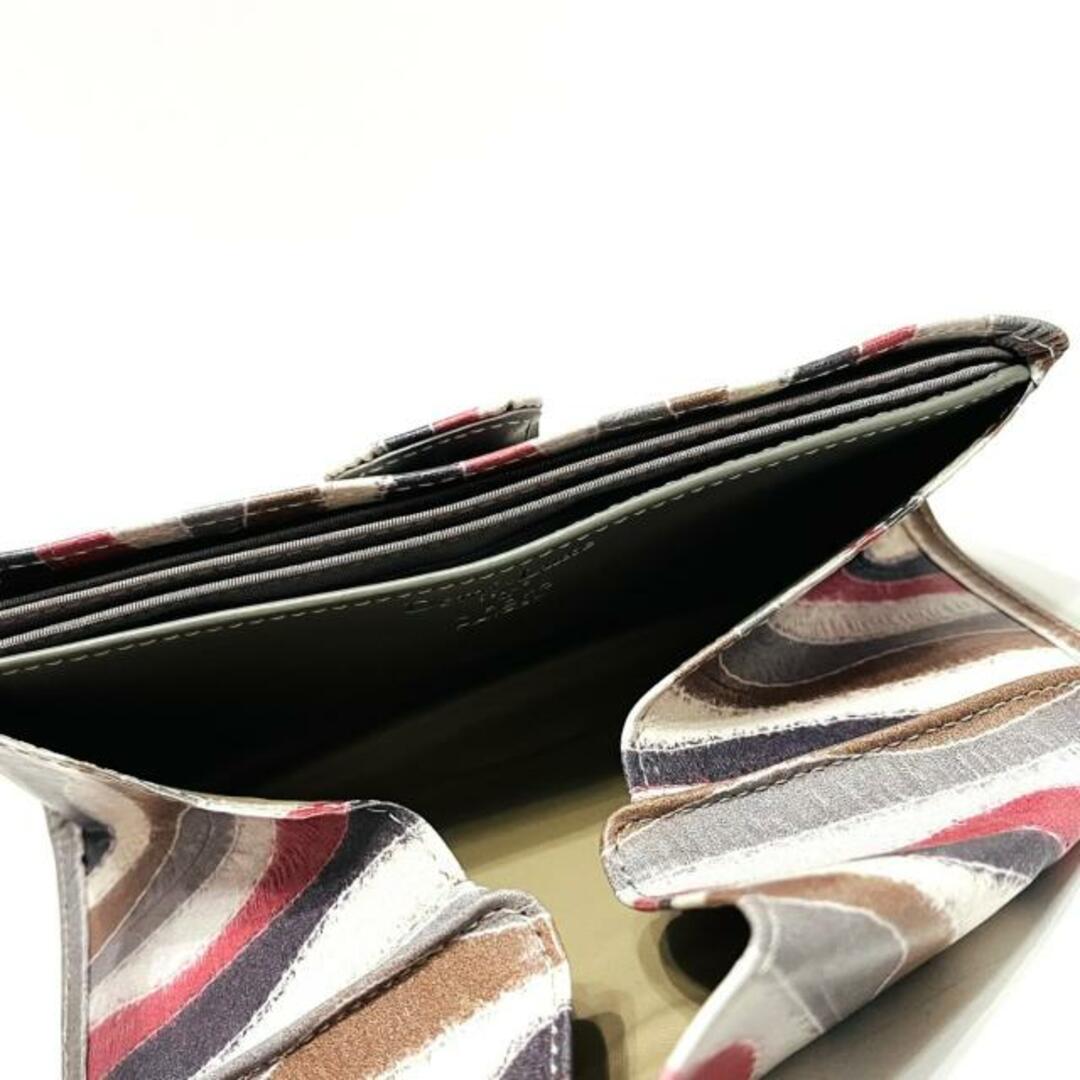 HIROKO HAYASHI(ヒロコハヤシ)のHIROKO HAYASHI(ヒロコハヤシ) 長財布 - 白×グレー×マルチ BEAMS レザー レディースのファッション小物(財布)の商品写真