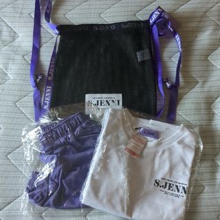 S．JENNI/しまむら　メッシュナップサック付　Tシャツ＆パンツセット　140