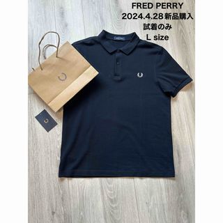 フレッドペリー(FRED PERRY)の【未使用に近い】フレッドペリー ポロシャツ M6000 ネイビー L(ポロシャツ)