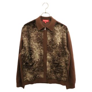 シュプリーム(Supreme)のSUPREME シュプリーム 22AW Faux Fur Zip Up Catdigan ファー ジップアップ カーディガン ブラウン(カーディガン)