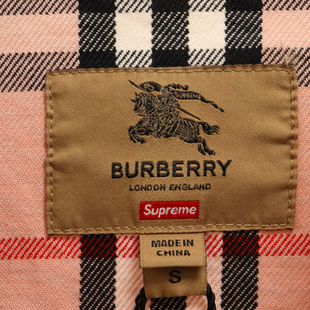 Supreme(シュプリーム)のSUPREME シュプリーム 22SS ×Burberry Denim Trucker Jacket デニム トラッカージャケット ピンク メンズのジャケット/アウター(Gジャン/デニムジャケット)の商品写真