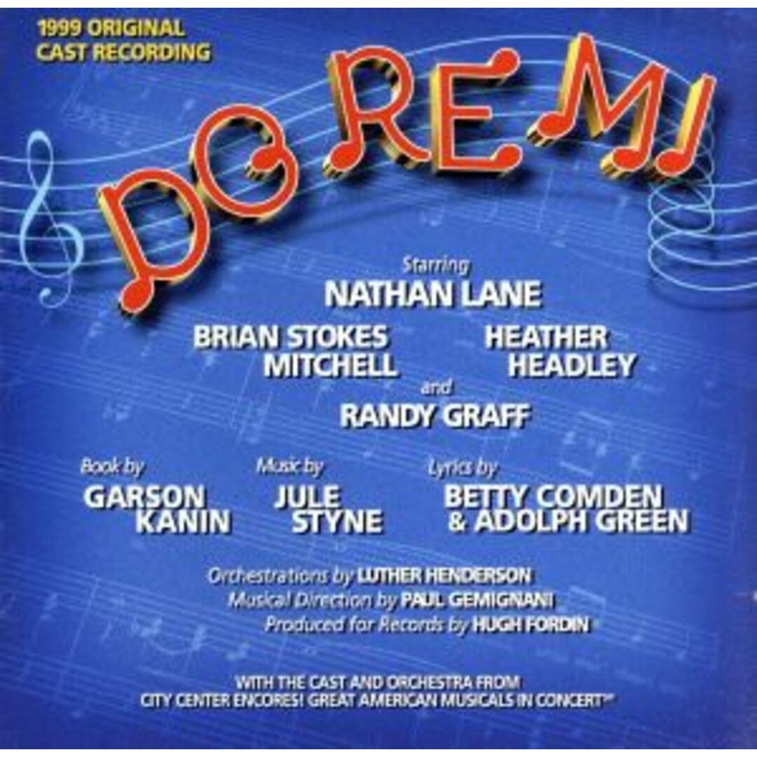 【輸入盤】Ｄｏ　Ｒｅ　Ｍｉ：　１９９９　Ｏｒｉｇｉｎａｌ　Ｃａｓｔ　Ｒｅｃｏｒｄｉｎｇ　（Ｂｒｏａｄｗａｙ　Ｒｅｖｉｖａｌ） エンタメ/ホビーのCD(映画音楽)の商品写真