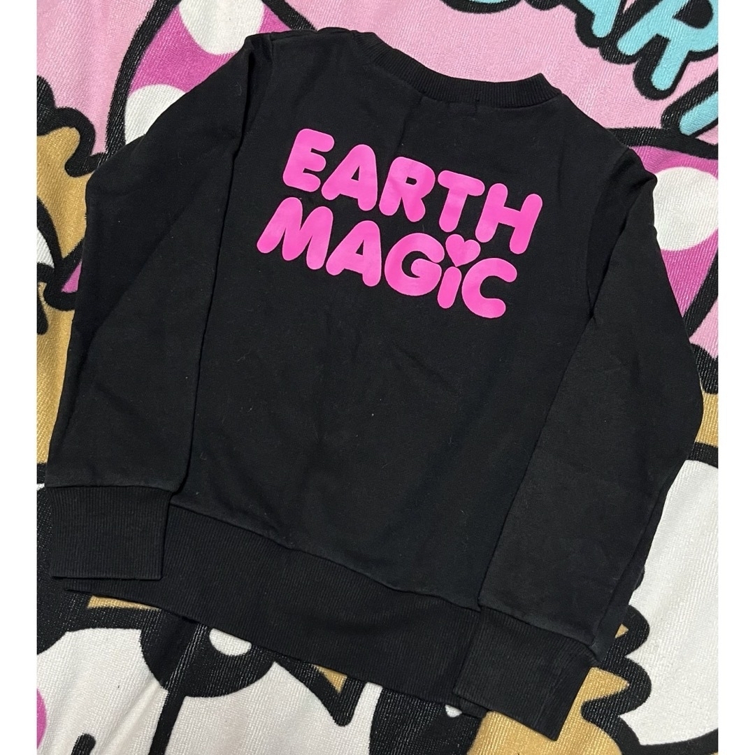 EARTHMAGIC(アースマジック)の㉕アースマジックトレーナー130 キッズ/ベビー/マタニティのキッズ服女の子用(90cm~)(ジャケット/上着)の商品写真