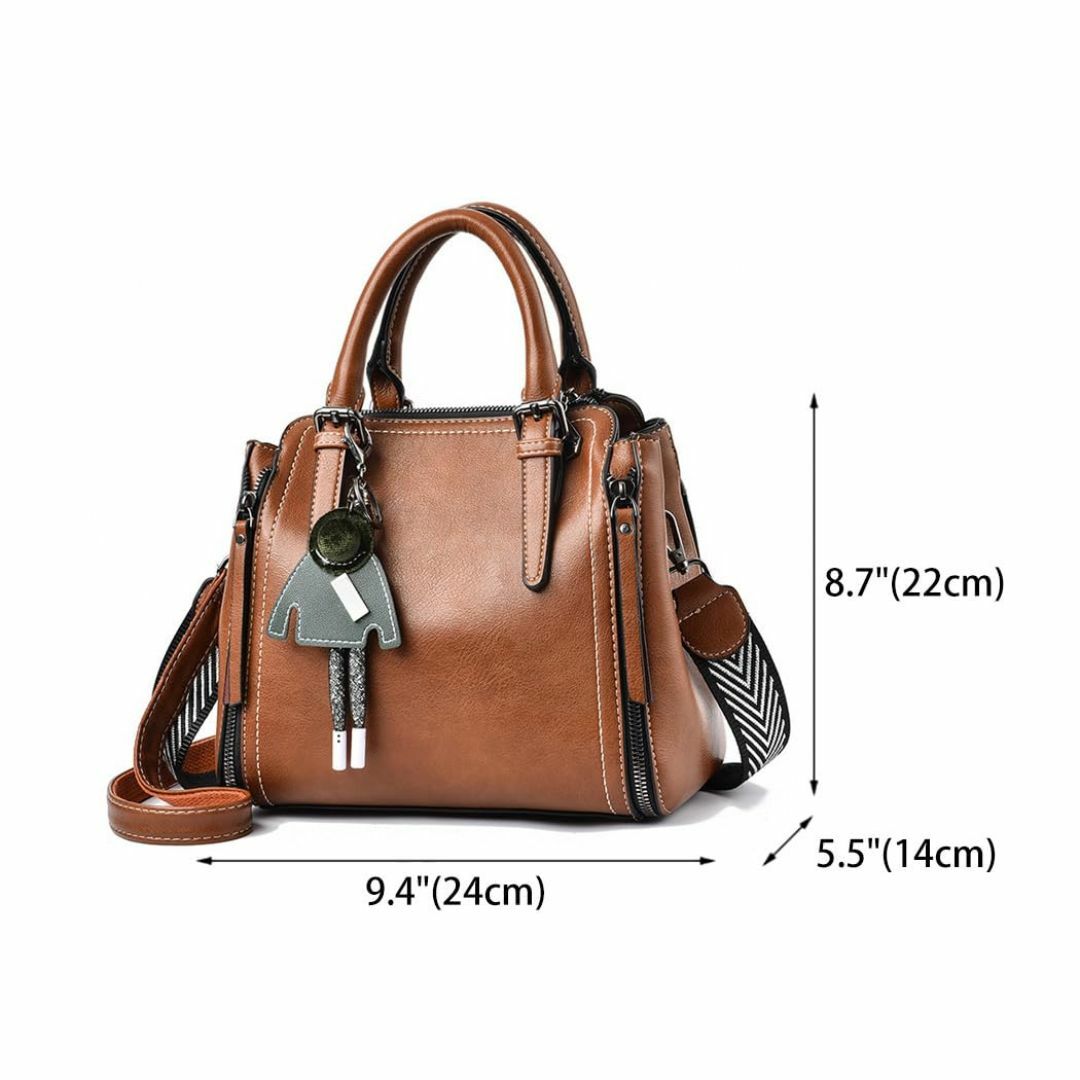 【色: 褐色】[BUKESIYI] レディース 斜めかけバッグ ポシェット ハン レディースのバッグ(その他)の商品写真