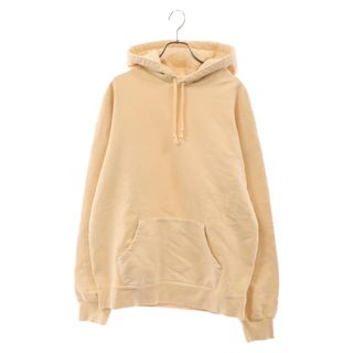 シュプリーム(Supreme)のSUPREME シュプリーム 18SS Overdyed Hooded Sweatshirt オーバーダイ フードロゴ刺繍 プルオーバーパーカー ベージュ(パーカー)