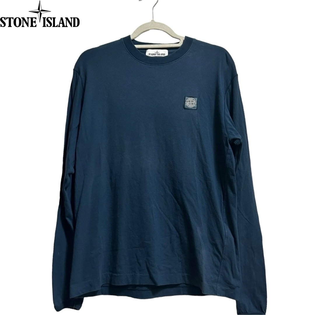 STONE ISLAND(ストーンアイランド)のSTONEISLAND FISSATO DYE TREATMENT ネイビー　M メンズのトップス(Tシャツ/カットソー(七分/長袖))の商品写真