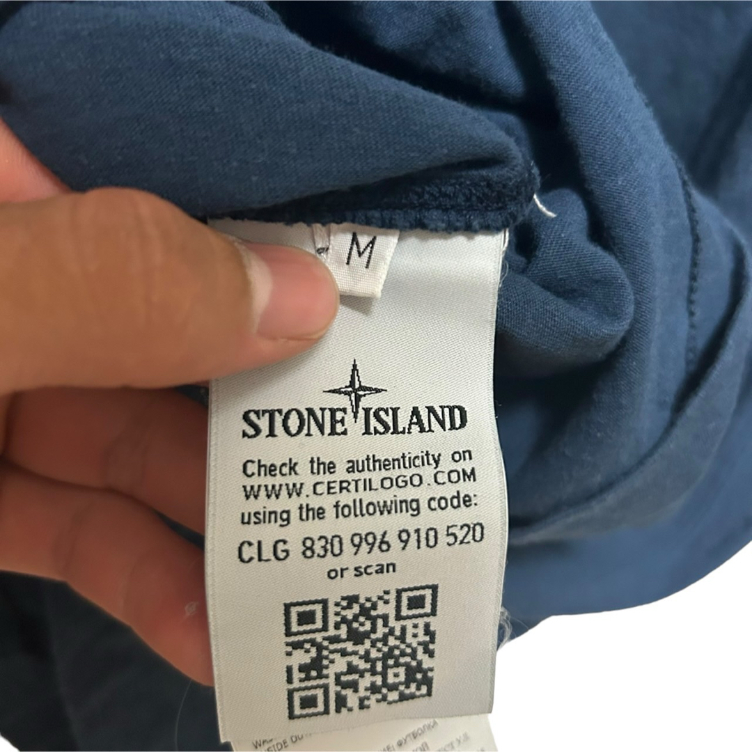 STONE ISLAND(ストーンアイランド)のSTONEISLAND FISSATO DYE TREATMENT ネイビー　M メンズのトップス(Tシャツ/カットソー(七分/長袖))の商品写真
