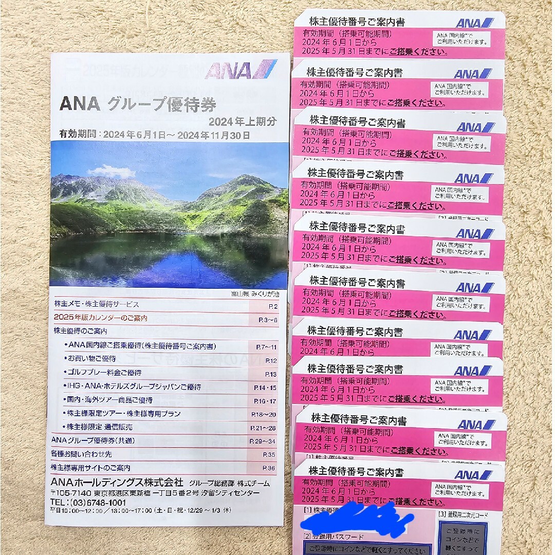 ANB株主優待　10枚　優待券　1冊 チケットの乗車券/交通券(航空券)の商品写真