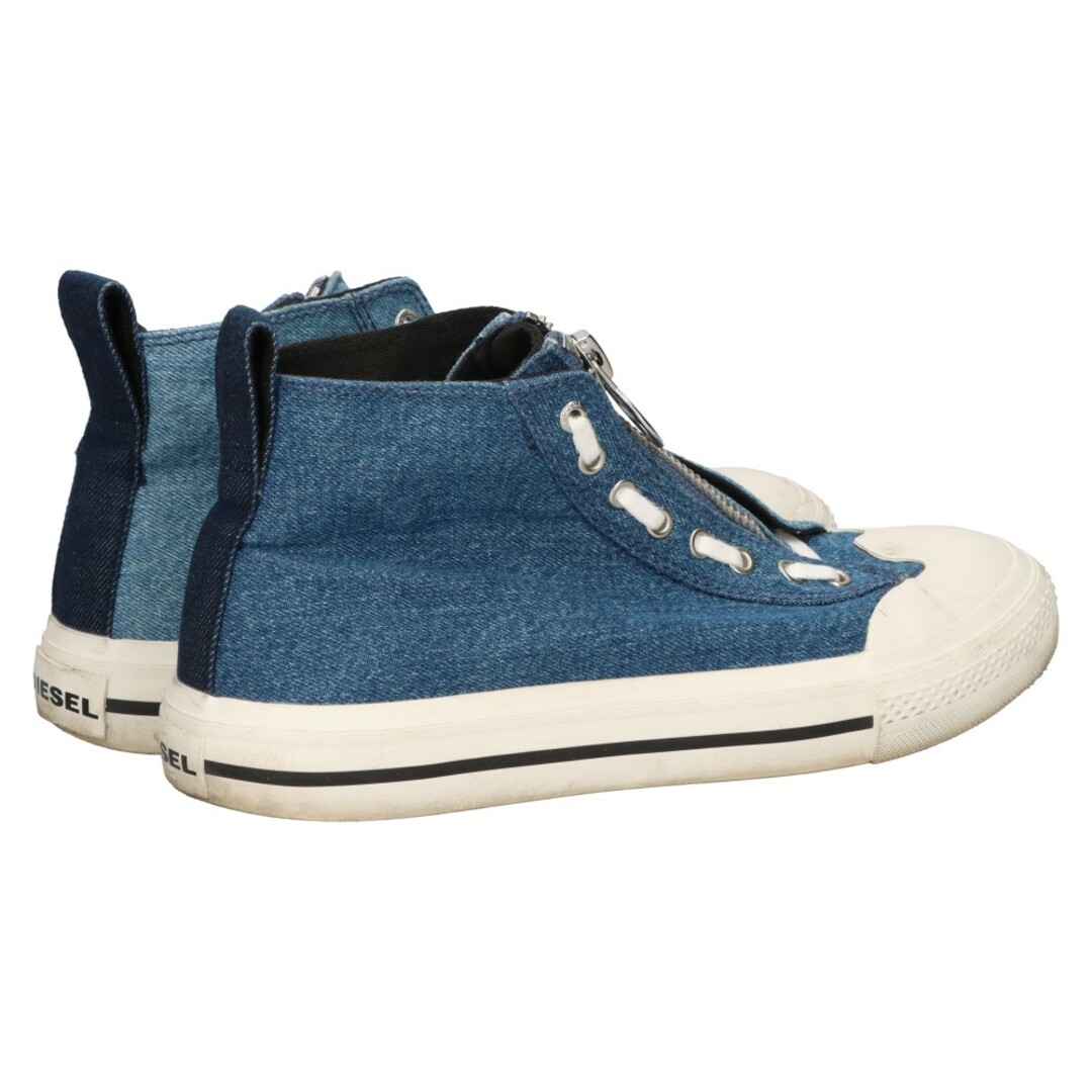 DIESEL(ディーゼル)のDIESEL ディーゼル S-ASTICO MZIP W デニムハイカットジップアップスニーカー インディゴ US8.5/25.5cm Y02567 P1730 T6067 メンズの靴/シューズ(スニーカー)の商品写真