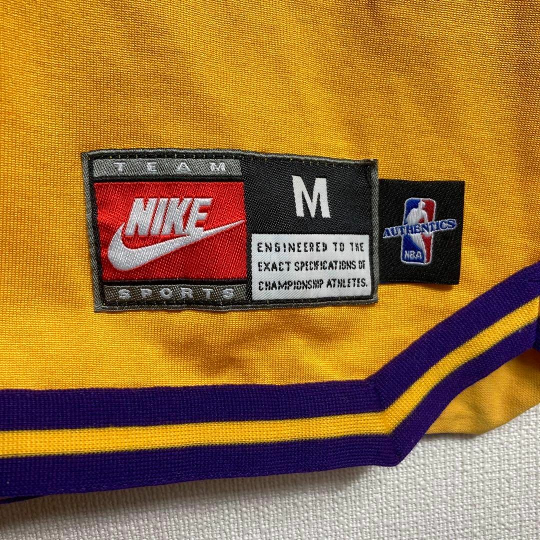 NIKE(ナイキ)の【即完売モデル】ナイキ　刺繍　ゲームシャツ　Tシャツ　レイカーズ　NBA　M メンズのトップス(Tシャツ/カットソー(半袖/袖なし))の商品写真