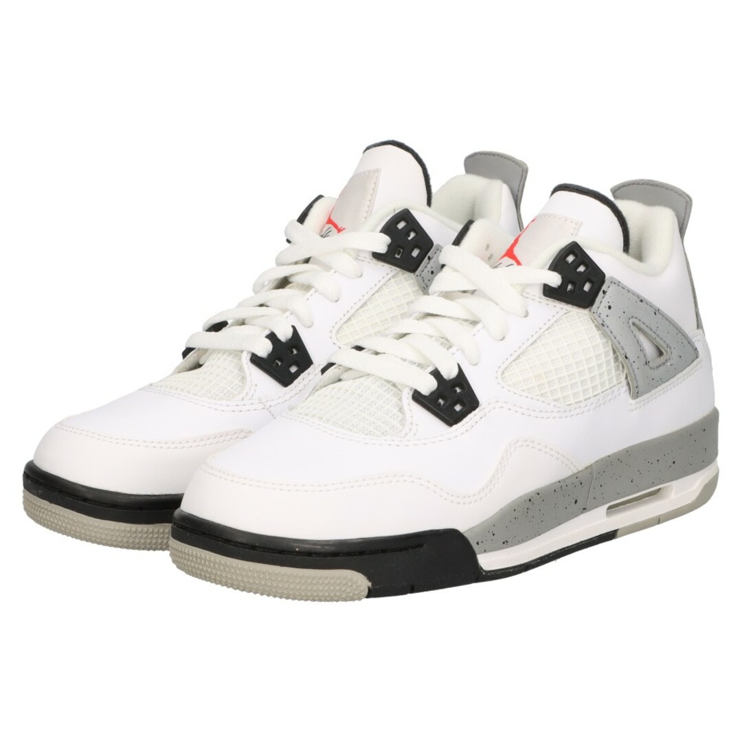 NIKE(ナイキ)のNIKE ナイキ 2016 AIR JORDAN 4 RETRO OG WHITE CEMENT 840606-192 エアジョーダン 4 レトロ ホワイトセメント ハイカットスニーカーシューズ ホワイト US5.5Y/24.0cm レディースの靴/シューズ(スニーカー)の商品写真