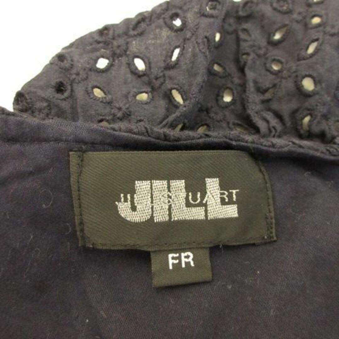 JILL by JILLSTUART(ジルバイジルスチュアート)のジルバイジルスチュアート JILL カットソー ノースリ レース 紺 レディースのトップス(カットソー(半袖/袖なし))の商品写真