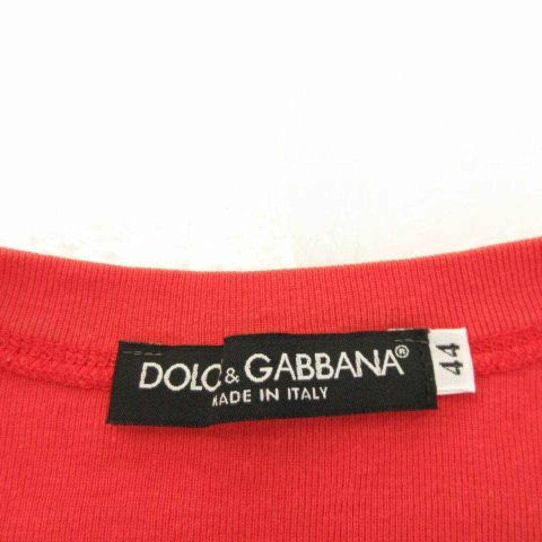 DOLCE&GABBANA(ドルチェアンドガッバーナ)のドルチェ&ガッバーナ DOLCE&GABBANA Tシャツ 半袖 赤 44 レディースのトップス(Tシャツ(半袖/袖なし))の商品写真