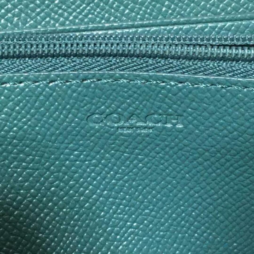 COACH(コーチ)のCOACH(コーチ) 長財布 ぺブルレザー アコーディオン ジップウォレット F16612 グリーン ラウンドファスナー レザー レディースのファッション小物(財布)の商品写真