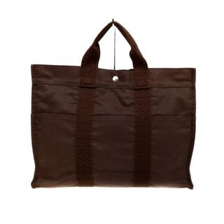 エルメス(Hermes)のHERMES(エルメス) トートバッグ エールライントートMM 100951M ブラウン 旧型金具 ポリアミド×ポリエステル(トートバッグ)