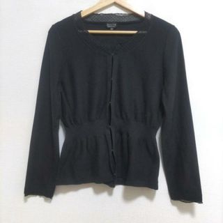 ソニアリキエル(SONIA RYKIEL)のSONIARYKIEL(ソニアリキエル) カーディガン サイズ40 M レディース美品  - 黒 長袖(カーディガン)