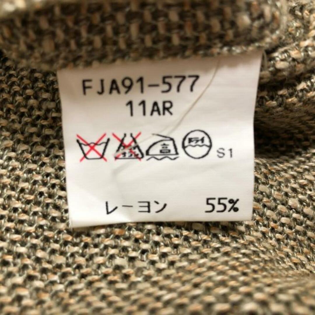 Burberry's(バーバリーズ) ジャケット サイズ11 M レディース - グレーベージュ 長袖/ニット/オールシーズン 麻 レディースのジャケット/アウター(その他)の商品写真