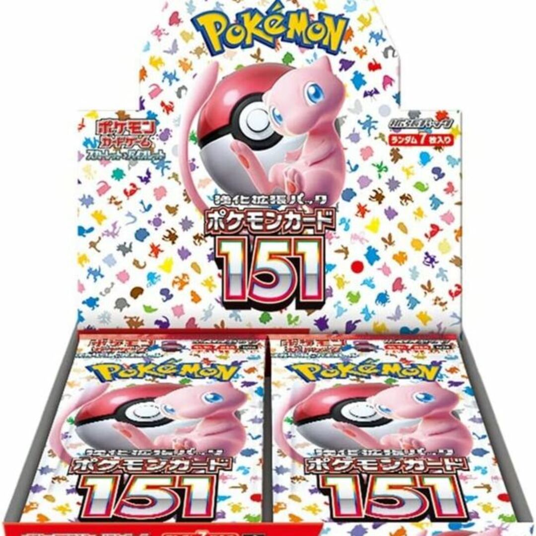 ポケモン(ポケモン)の強化拡張パック「ポケモンカード151（イチゴーイチ）」 未開封BOX  1BOX エンタメ/ホビーのトレーディングカード(Box/デッキ/パック)の商品写真