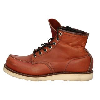 レッドウィング(REDWING)のRED WING レッド ウイング Classic Work Moc-toe IRISH SETTER 6 アイリッシュセッター クラシックワーク モックトゥ 6インチ レザーハイカットブーツ US6E 8875 ブラウン(ブーツ)