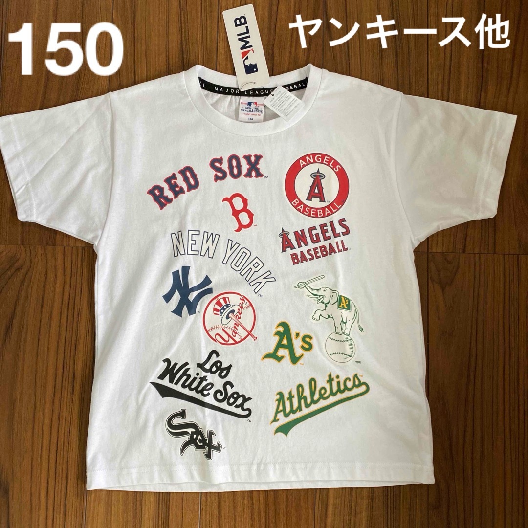 MLB(メジャーリーグベースボール)の新品　キッズMLB チームロゴ　半袖Tシャツ　NYヤンキース他　150センチ キッズ/ベビー/マタニティのキッズ服男の子用(90cm~)(Tシャツ/カットソー)の商品写真