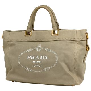 プラダ(PRADA)のプラダ ロゴプレート トートバッグ レディース 【中古】(トートバッグ)