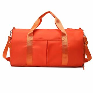 【色: オレンジ】ORIJIRI ボストンバッグ 修学旅行 スポーツバッグ 旅行