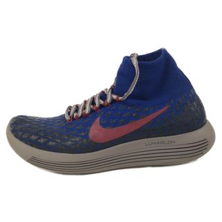 GYAKUSOU by UNDERCOVER ギャクソウバイアンダーカバー WMNS LUNAREPIC FK SHIELD ウィメンズ ルナエピックフライニット ハイカットスニーカー ネイビー NIKE/ナイキ US7/24cm 859890-400(スニーカー)